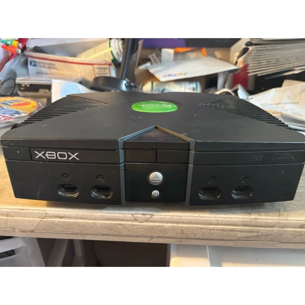Microsoft Xbox Original Console Bundle with 3 controllers AND GAME - TESTED*